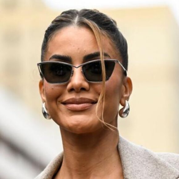 NEW SAINT LAURENT SL637 002 SUNGLASSES WOMEN SILVER GRAY CAT EYE SL 637 002 - Picture 2 of 11